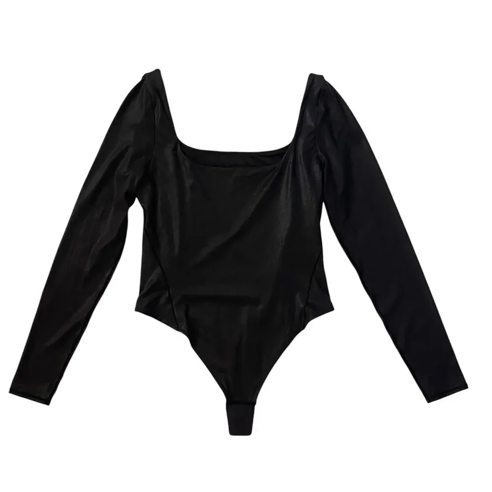 Lululemon Wundermost Ultra-Soft Nulu Square-Neck Sleeveless Bodysuit. - M - Picture 4 of 6